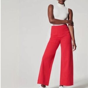 SPANX On The Go Cropped Wide Leg Pull-On Pants